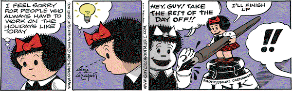 Nancy on Thursday November 26, 2009 Comic Strip