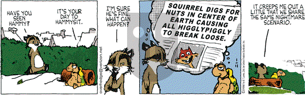 Over the Hedge on Monday January 11, 2010 Comic Strip