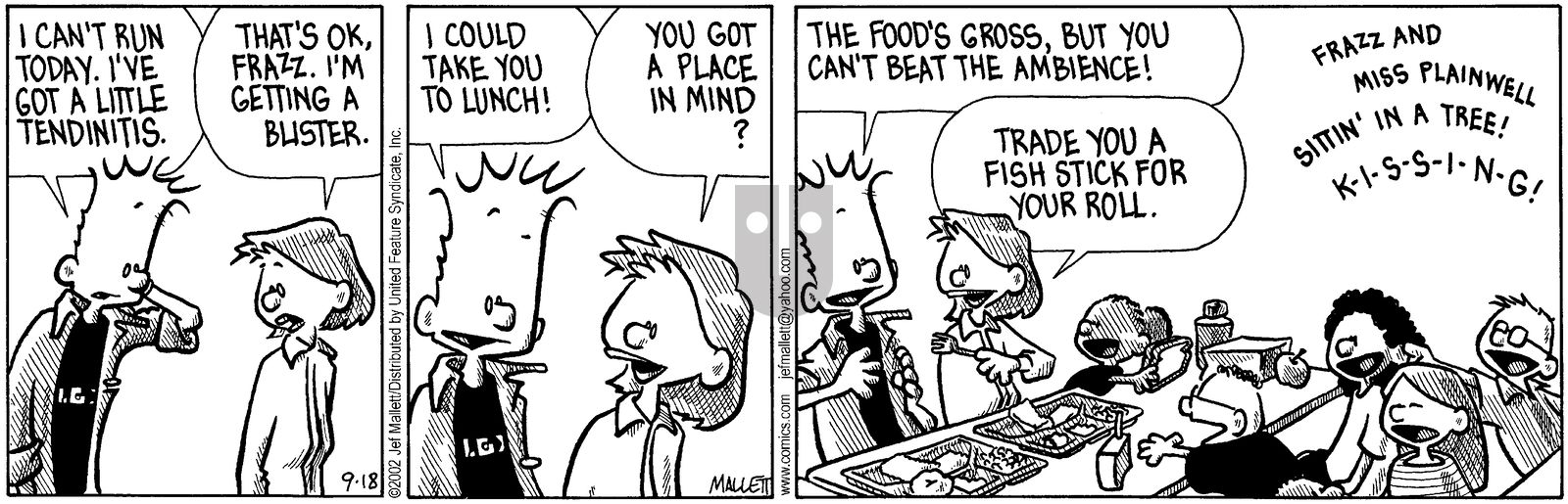 Frazz - Wednesday September 18, 2002 Comic Strip