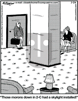 Close to Home on Monday March 26, 2001 Comic Strip