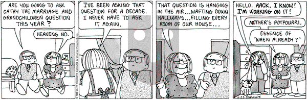 Cathy Classics on Monday November 23, 1998 Comic Strip