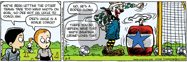 Cleats on Saturday March 9, 2002 Comic Strip