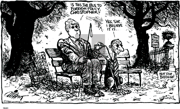 Pat Oliphant - Thursday October 21, 1993 Comic Strip