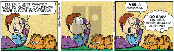 Garfield on Wednesday October 5, 2005 Comic Strip