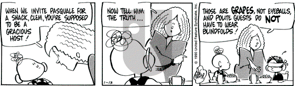 Rose is Rose on Saturday January 13, 1990 Comic Strip