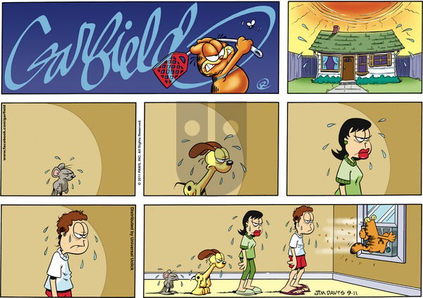 Garfield on Sunday September 11, 2011 Comic Strip