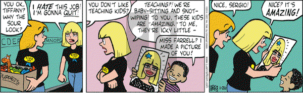 Luann on Monday January 20, 2014 Comic Strip