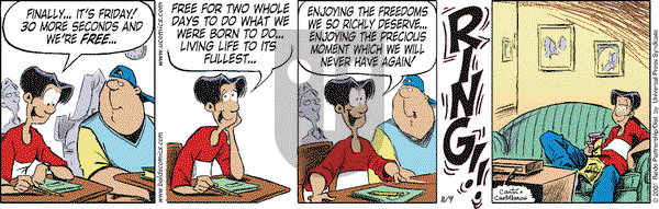 Baldo on Friday November 9, 2001 Comic Strip