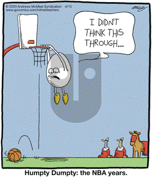 In the Bleachers on Monday April 13, 2020 Comic Strip