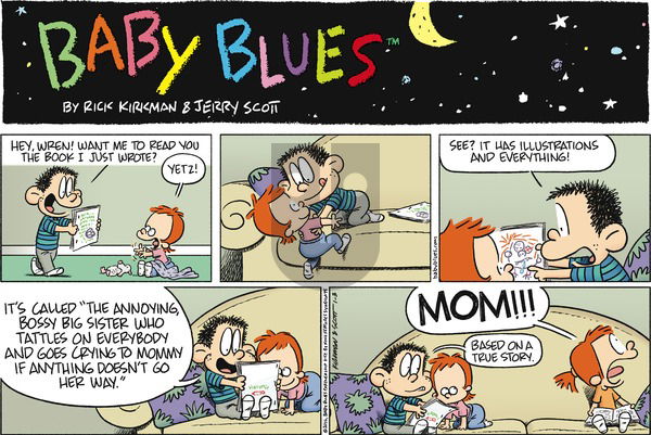 Baby Blues on Sunday January 3, 2016 Comic Strip