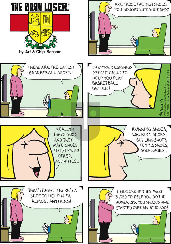 The Born Loser on Sunday May 7, 2017 Comic Strip