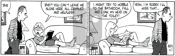 Luann on Saturday September 1, 2001 Comic Strip