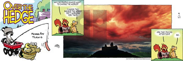 Over the Hedge on Sunday September 24, 2017 Comic Strip