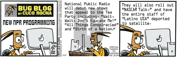 La Cucaracha on Saturday March 26, 2011 Comic Strip