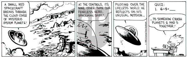 Calvin and Hobbes on Monday September 24, 1990 Comic Strip