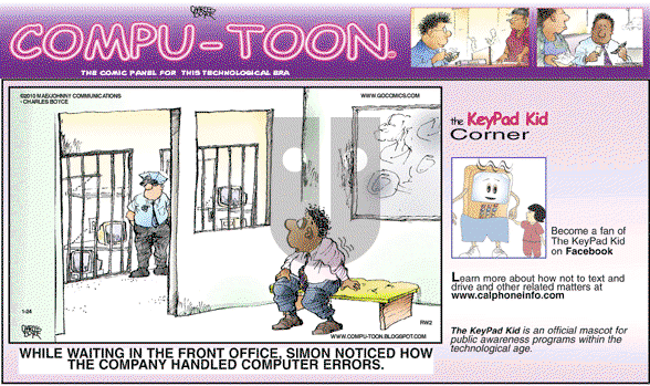 Compu-toon on Sunday January 24, 2010 Comic Strip