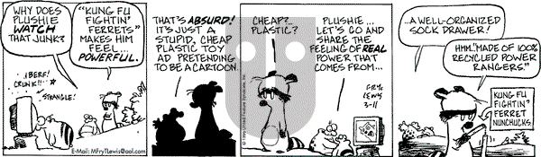 Over the Hedge on Monday March 11, 1996 Comic Strip