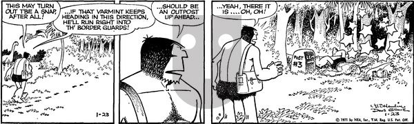 Alley Oop on Saturday January 23, 1971 Comic Strip