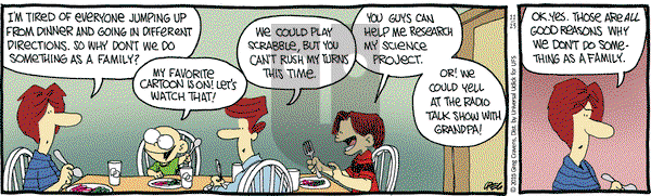The Buckets on Monday November 23, 2015 Comic Strip