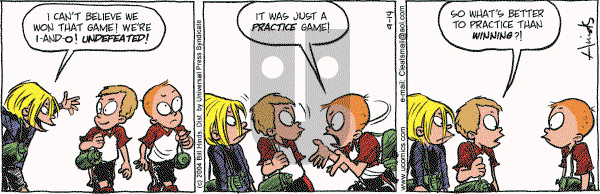 Cleats - Tuesday September 14, 2004 Comic Strip