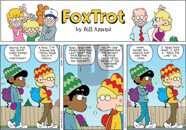 FoxTrot on Sunday December 13, 2009 Comic Strip