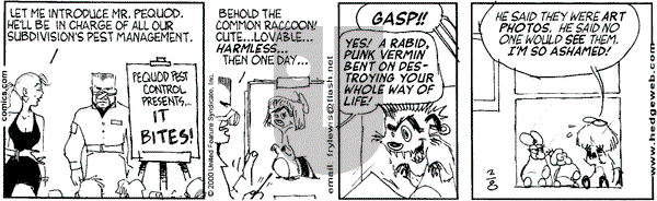 Over the Hedge on Tuesday February 8, 2000 Comic Strip