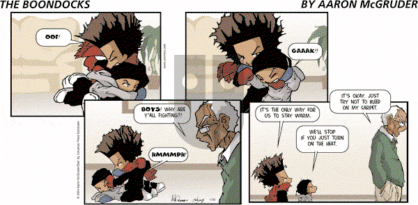 The Boondocks on Sunday September 2, 2012 Comic Strip