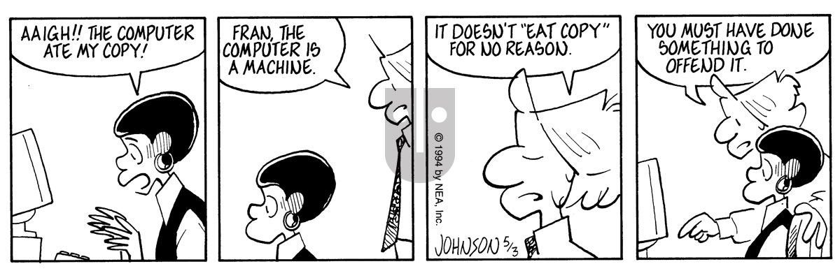 Arlo and Janis - Tuesday May 3, 1994 Comic Strip