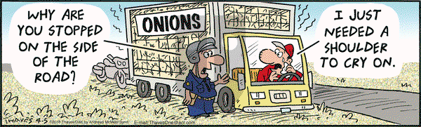 Frank and Ernest on Thursday April 5, 2018 Comic Strip