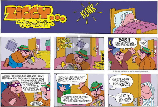 Ziggy on Sunday May 18, 1997 Comic Strip
