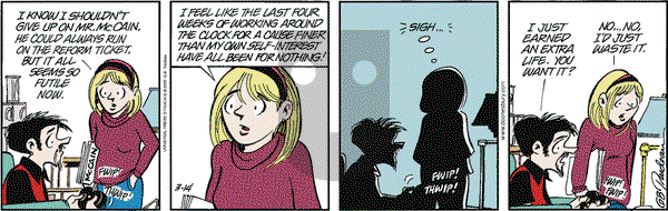 Doonesbury on Tuesday March 14, 2000 Comic Strip