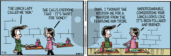 Grand Avenue on Monday September 26, 2016 Comic Strip
