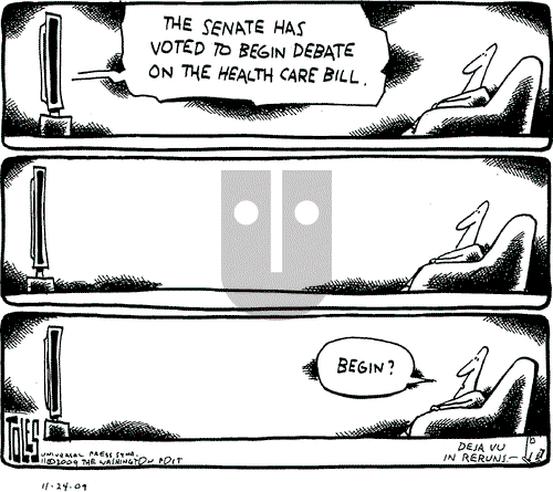 Tom Toles on Tuesday November 24, 2009 Comic Strip