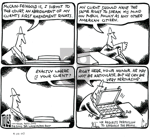 Tom Toles on Wednesday September 10, 2003 Comic Strip