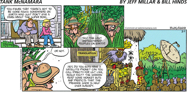 Tank McNamara on Sunday February 1, 2009 Comic Strip