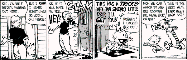 Calvin and Hobbes on Friday October 24, 2014 Comic Strip