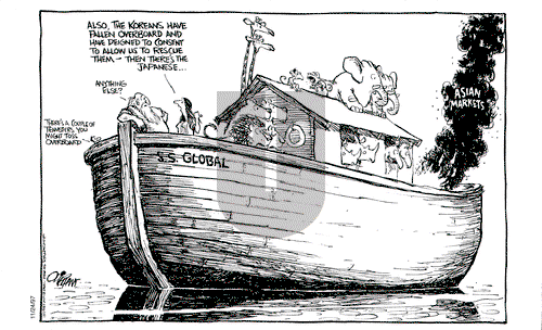 Pat Oliphant on Monday November 24, 1997 Comic Strip