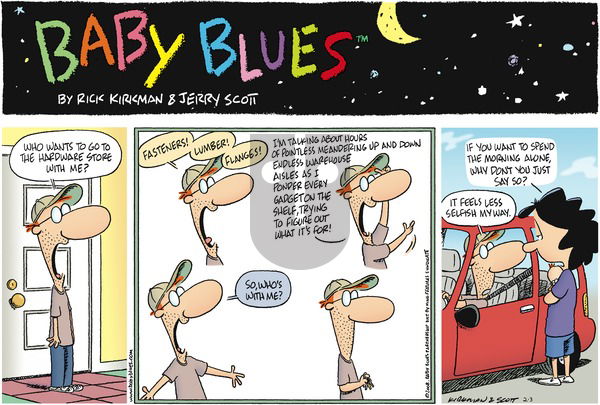 Baby Blues on Sunday February 3, 2013 Comic Strip