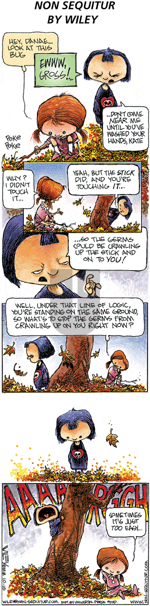 Non Sequitur on Sunday October 15, 2000 Comic Strip
