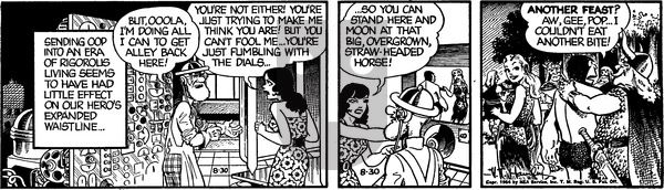 Alley Oop on Monday August 30, 1954 Comic Strip