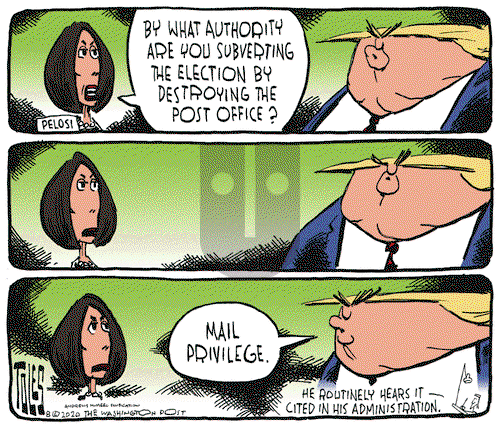 Tom Toles on Tuesday August 18, 2020 Comic Strip