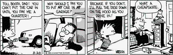 Calvin and Hobbes on Thursday March 20, 1986 Comic Strip