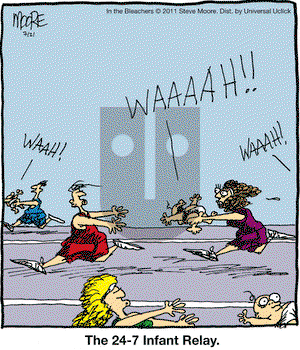 In the Bleachers on Thursday July 21, 2011 Comic Strip