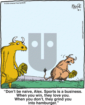 In the Bleachers - Monday June 1, 2009 Comic Strip