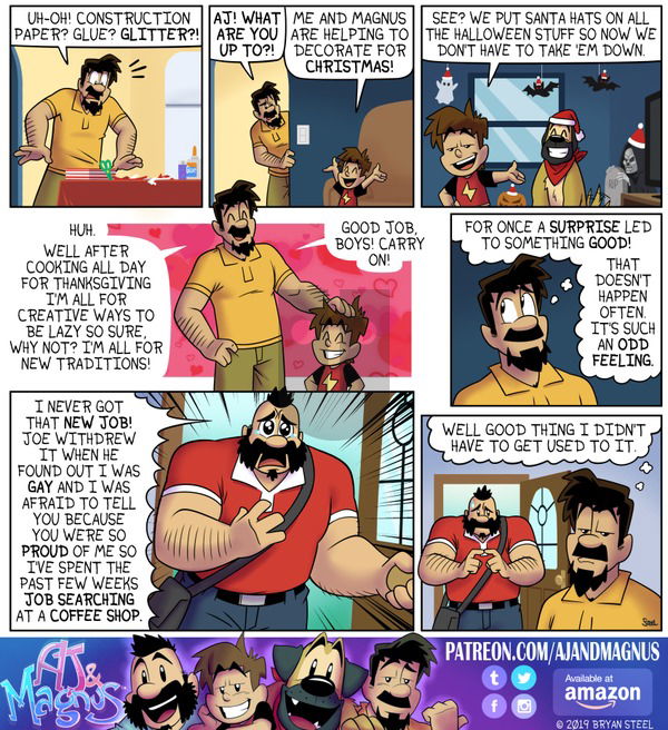 AJ and Magnus on Sunday December 8, 2019 Comic Strip