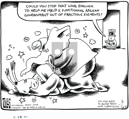 Tom Toles on Wednesday December 26, 2001 Comic Strip