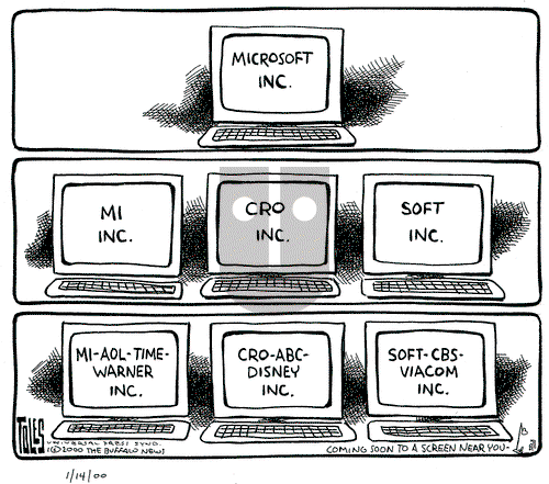 Tom Toles on Friday January 14, 2000 Comic Strip