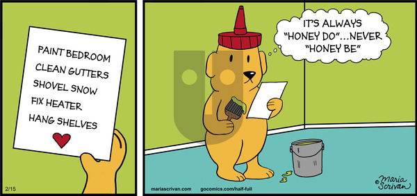 Half Full on Sunday February 15, 2015 Comic Strip
