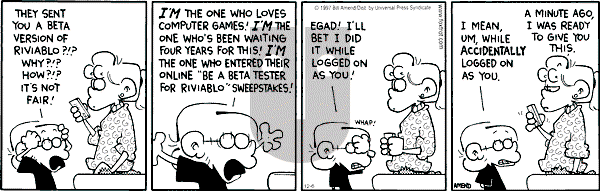 FoxTrot on Wednesday December 6, 2000 Comic Strip
