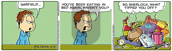 Garfield on Tuesday October 5, 2004 Comic Strip